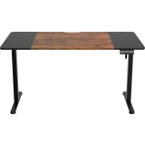 Компьютерный стол ZONE 51 e-Freeflow 140x75 Dark Wood Black (Z51-FLD-FFL-DWBK4)