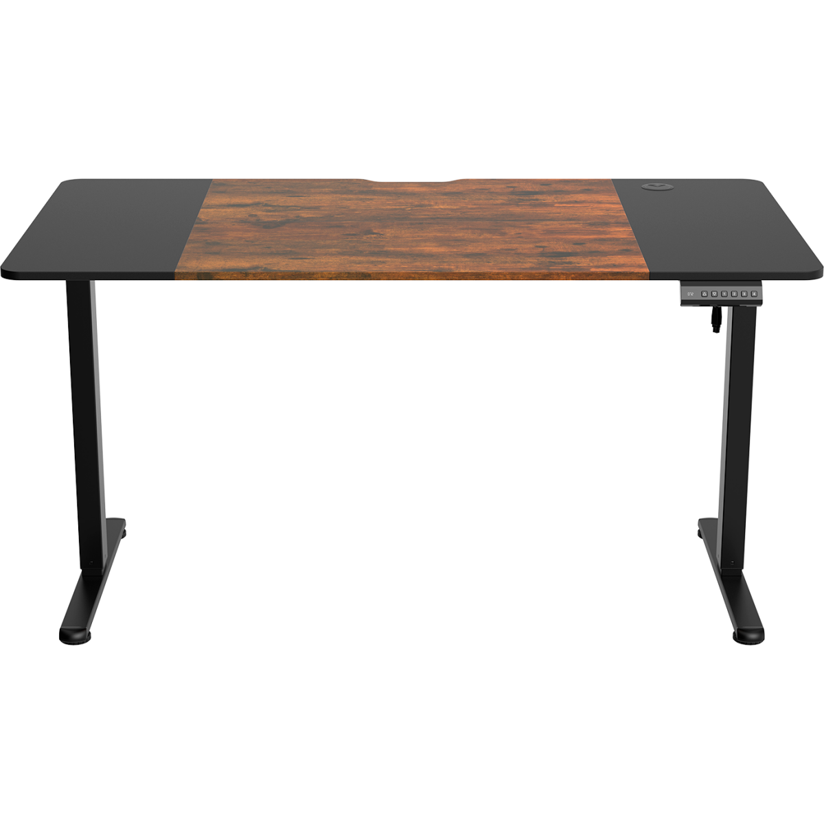 Компьютерный стол ZONE 51 e-Freeflow 140x75 Dark Wood Black - Z51-FLD-FFL-DWBK4 - фото 2