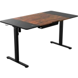 Компьютерный стол ZONE 51 e-Freeflow 140x75 Dark Wood Black (Z51-FLD-FFL-DWBK4)