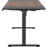 Компьютерный стол ZONE 51 e-Freeflow 140x75 Dark Wood Black (Z51-FLD-FFL-DWBK4)