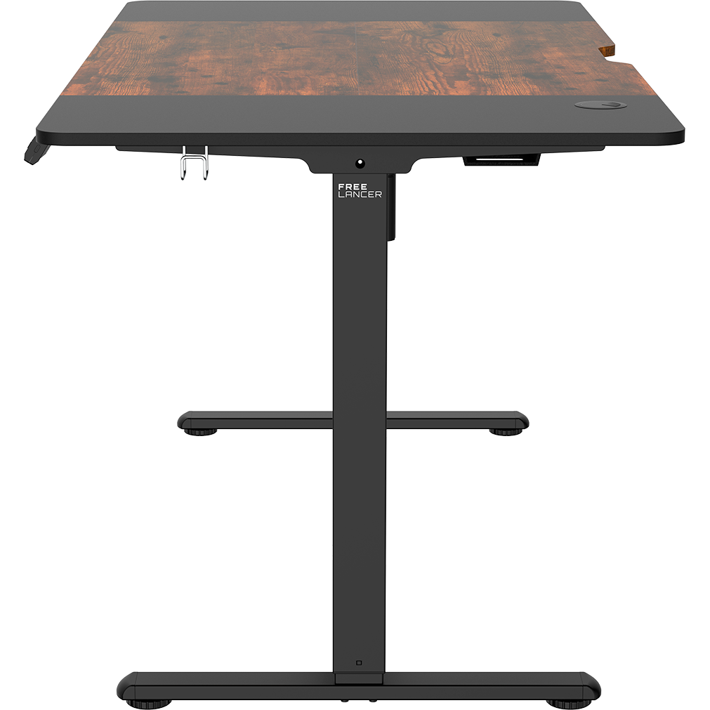Компьютерный стол ZONE 51 e-Freeflow 140x75 Dark Wood Black - Z51-FLD-FFL-DWBK4 - фото 5
