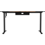 Компьютерный стол ZONE 51 e-Freeflow 140x75 Dark Wood Black (Z51-FLD-FFL-DWBK4)