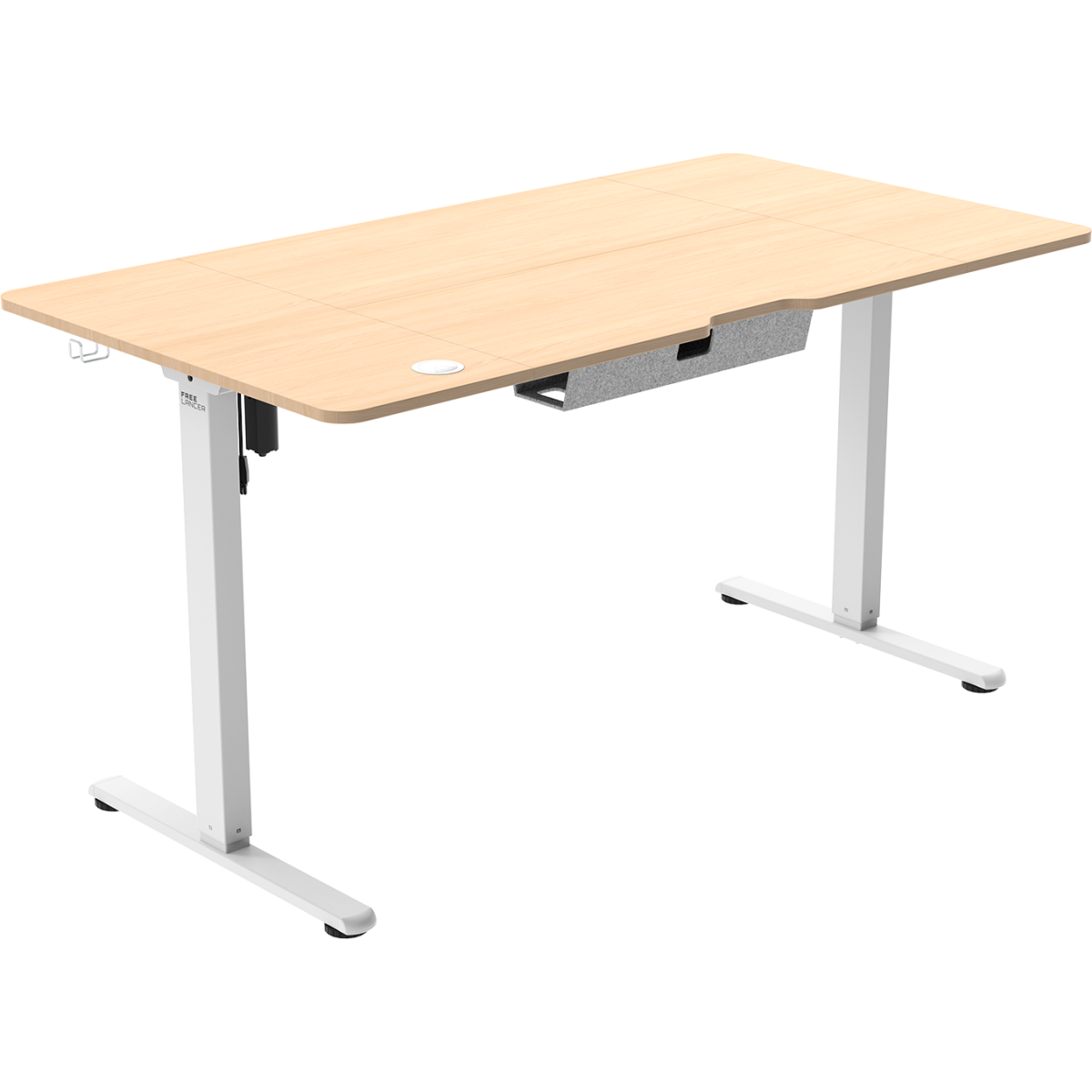 Компьютерный стол ZONE 51 e-Freeflow 140x75 Light Wood - Z51-FLD-FFL-LW4 - фото 4