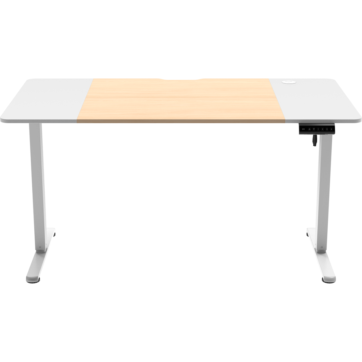 Компьютерный стол ZONE 51 e-Freeflow 140x75 Light Wood White - Z51-FLD-FFL-LWWH4 - фото 2