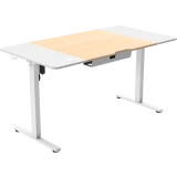 Компьютерный стол ZONE 51 e-Freeflow 140x75 Light Wood White (Z51-FLD-FFL-LWWH4)