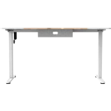 Компьютерный стол ZONE 51 e-Freeflow 140x75 Light Wood White (Z51-FLD-FFL-LWWH4)