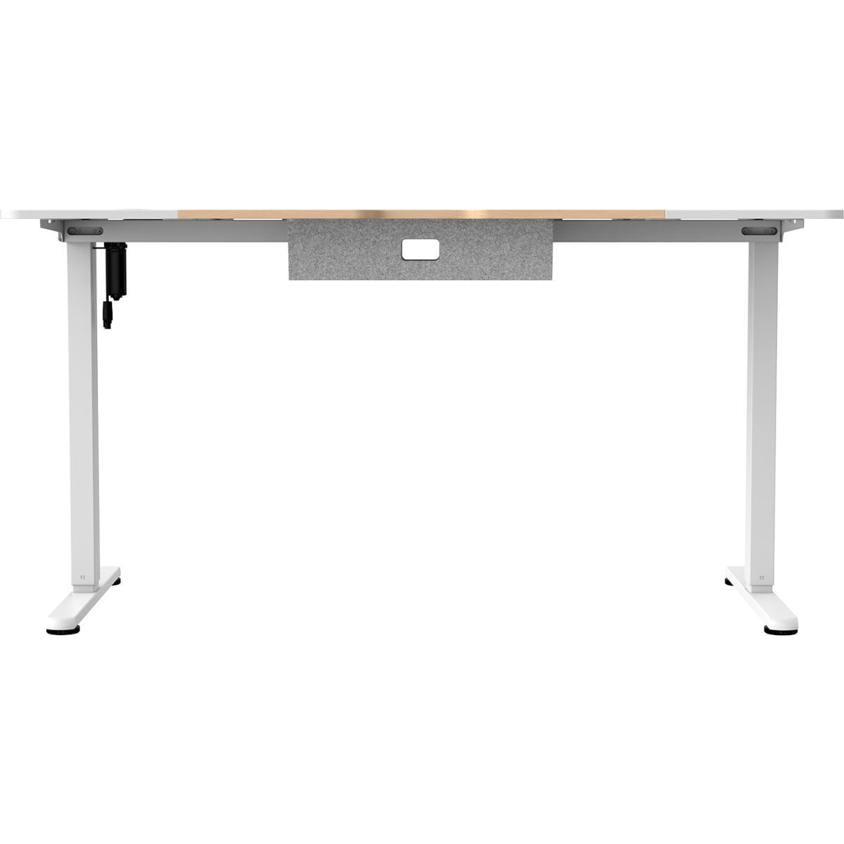 Компьютерный стол ZONE 51 e-Freeflow 140x75 Light Wood White - Z51-FLD-FFL-LWWH4 - фото 5
