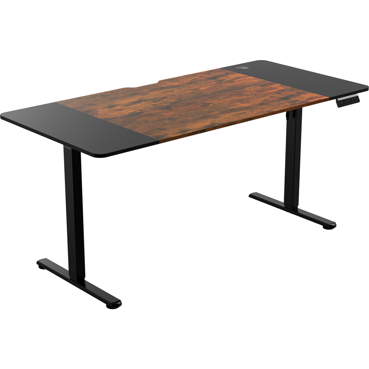 Компьютерный стол ZONE 51 e-Freeflow 160x75 Dark Wood Black - Z51-FLD-FFL-DWBK6