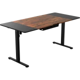 Компьютерный стол ZONE 51 e-Freeflow 160x75 Dark Wood Black (Z51-FLD-FFL-DWBK6)