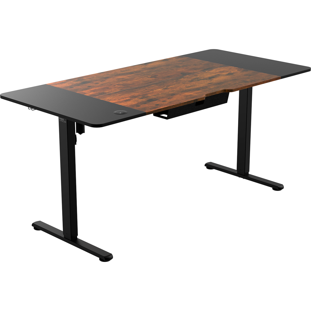 Компьютерный стол ZONE 51 e-Freeflow 160x75 Dark Wood Black - Z51-FLD-FFL-DWBK6 - фото 4