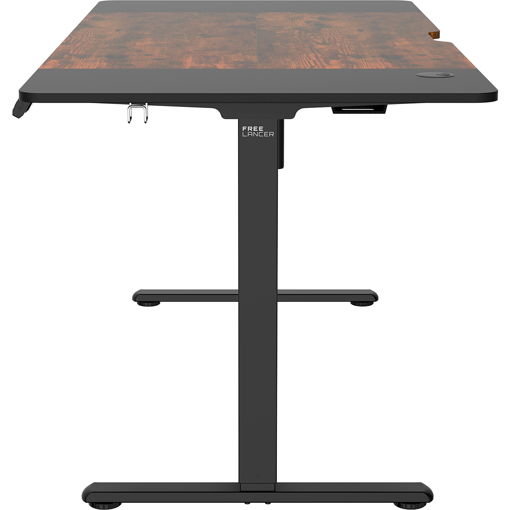 Компьютерный стол ZONE 51 e-Freeflow 160x75 Dark Wood Black - Z51-FLD-FFL-DWBK6 - фото 5