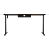 Компьютерный стол ZONE 51 e-Freeflow 160x75 Dark Wood Black (Z51-FLD-FFL-DWBK6)