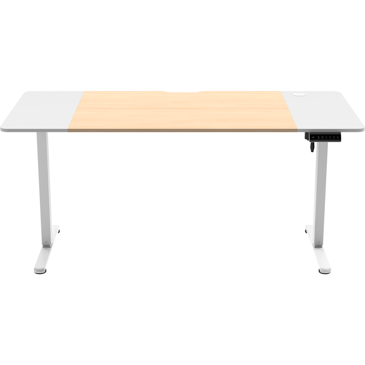 Компьютерный стол ZONE 51 e-Freeflow 160x75 Light Wood White - Z51-FLD-FFL-LWWH6 - фото 2