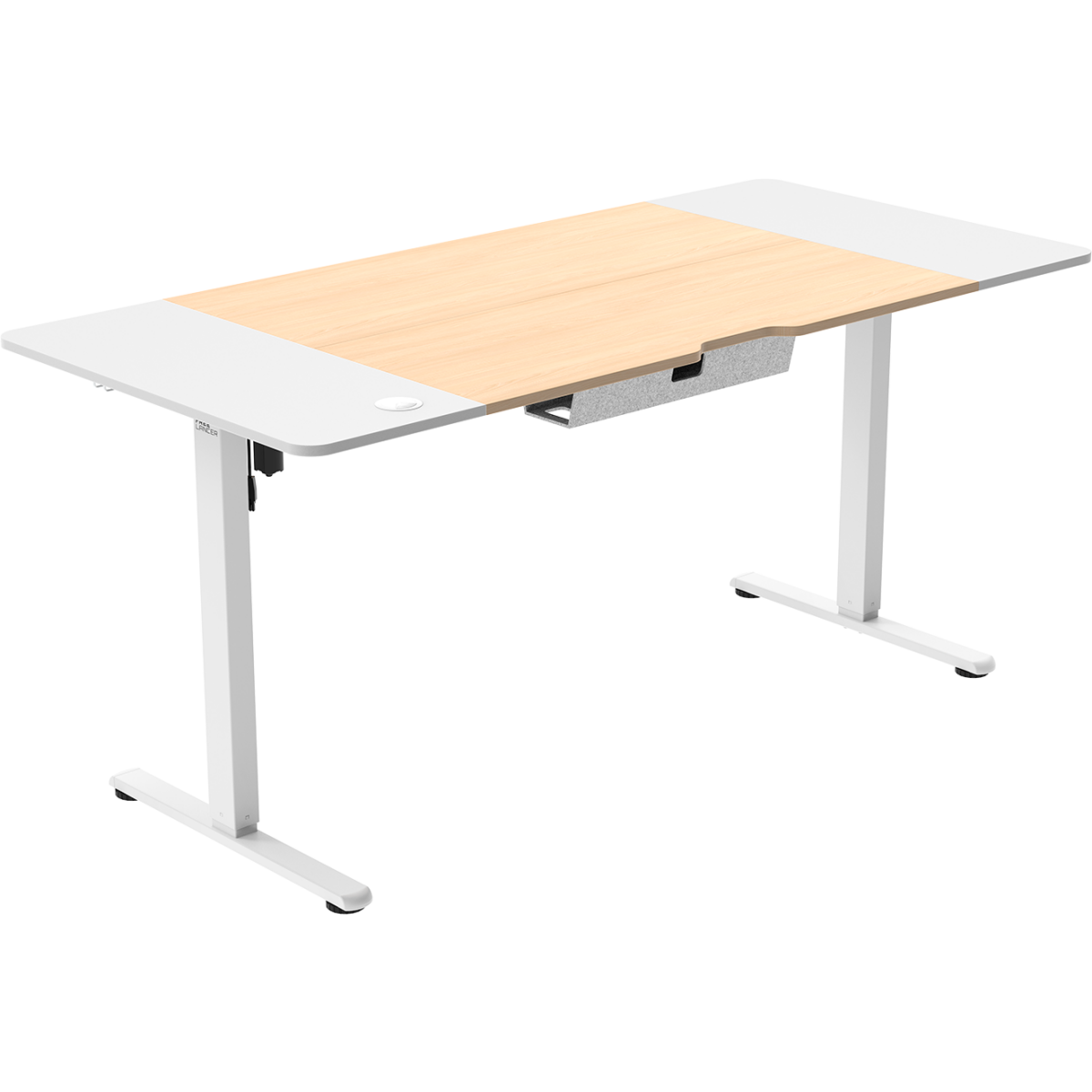 Компьютерный стол ZONE 51 e-Freeflow 160x75 Light Wood White - Z51-FLD-FFL-LWWH6 - фото 4