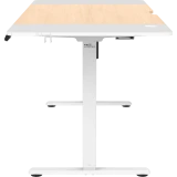 Компьютерный стол ZONE 51 e-Freeflow 160x75 Light Wood White (Z51-FLD-FFL-LWWH6)