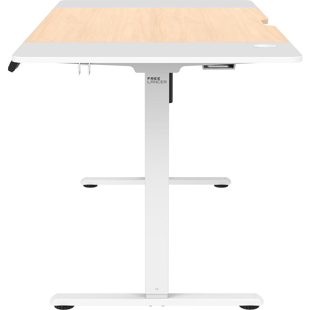 Компьютерный стол ZONE 51 e-Freeflow 160x75 Light Wood White - Z51-FLD-FFL-LWWH6 - фото 5