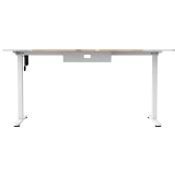 Компьютерный стол ZONE 51 e-Freeflow 160x75 Light Wood White (Z51-FLD-FFL-LWWH6)