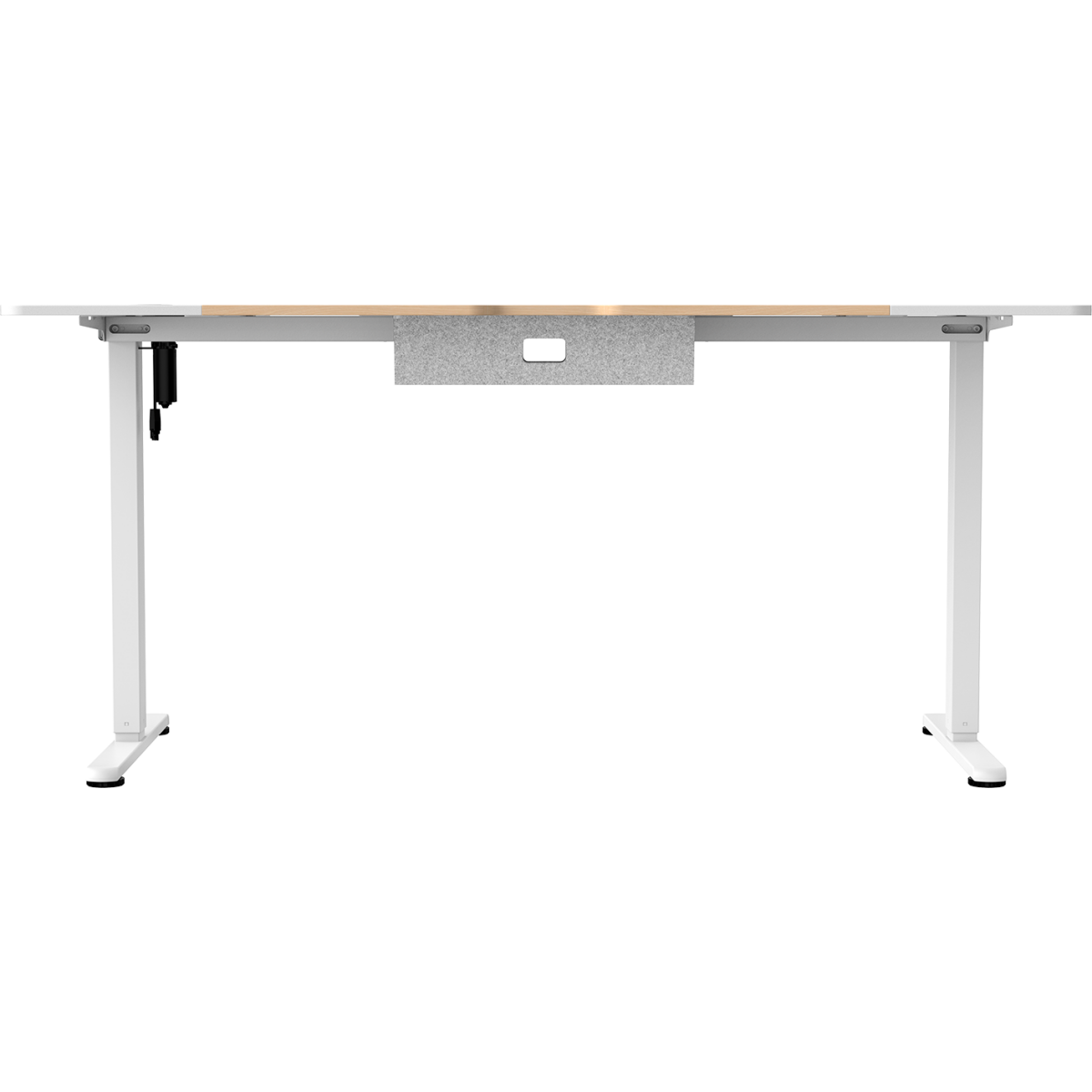 Компьютерный стол ZONE 51 e-Freeflow 160x75 Light Wood White - Z51-FLD-FFL-LWWH6 - фото 6