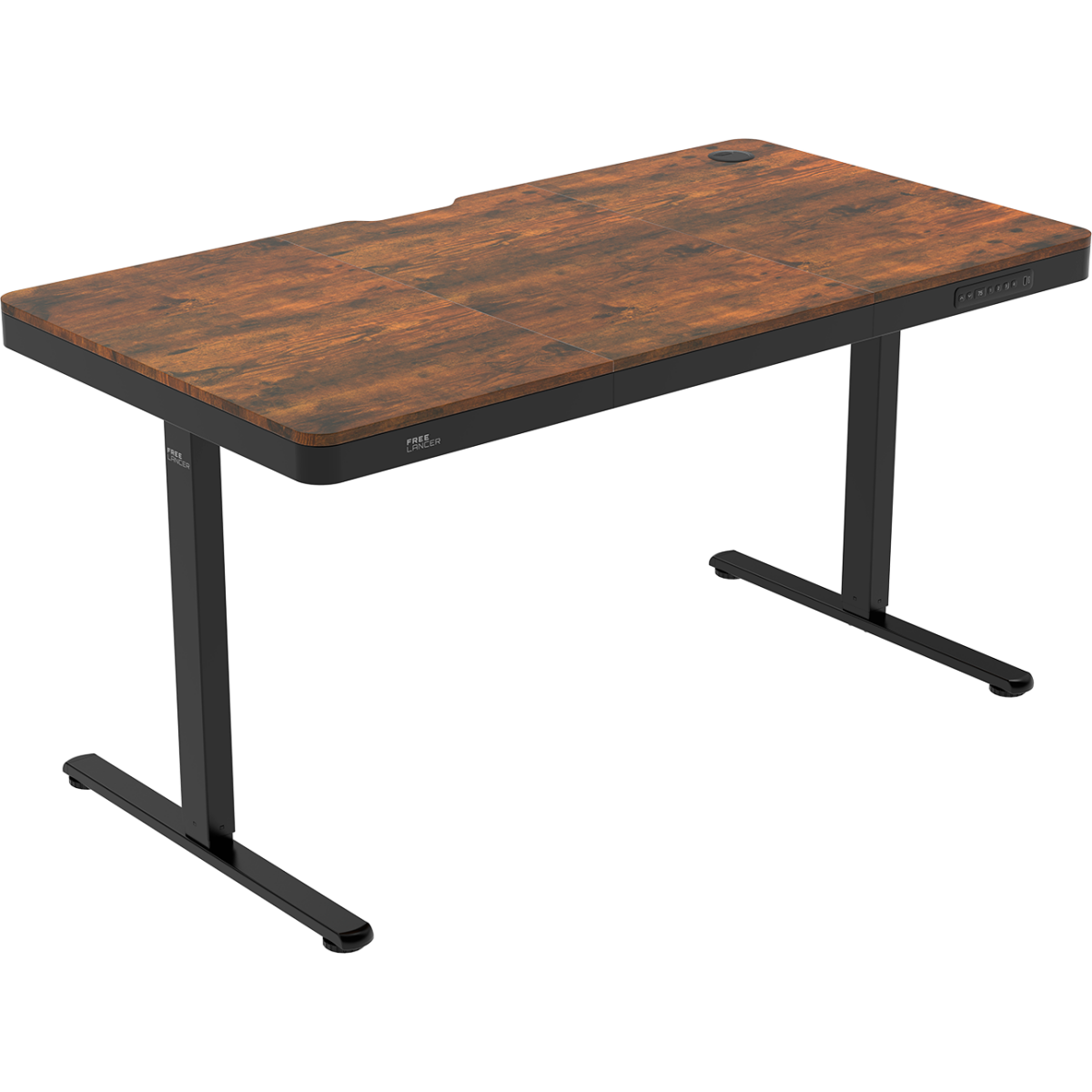 Компьютерный стол ZONE 51 e-Nexor 140x75 Dark Wood - Z51-FLD-NEX-DW4