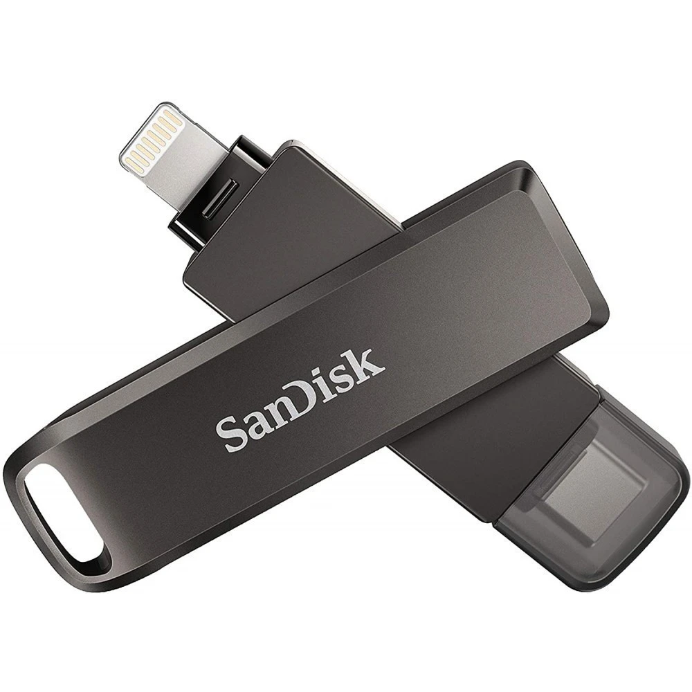 ..... USB Flash накопитель 256GB SanDisk iXpand Luxe (SDIX70N-256G-GN6NE) (0543) повреждена упаковка