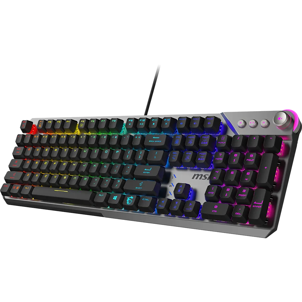 ..... Клавиатура MSI STRIKE 600 Black (0328) Б/У - S11-04RU256-CLA - фото 2