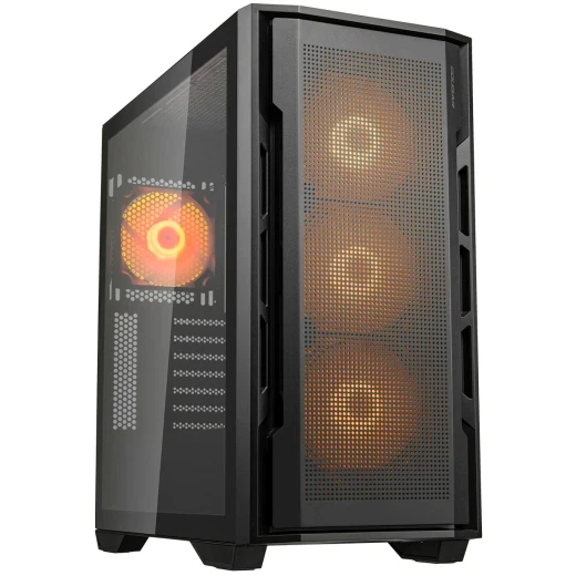 ..... Корпус Cougar Uniface X RGB Black (0111), Б/У, без вентиляторов