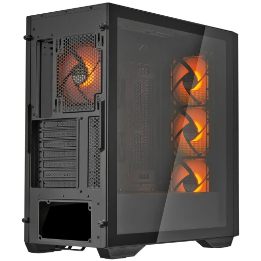..... Корпус Cougar Uniface X RGB Black (0111), Б/У, без вентиляторов - фото 3