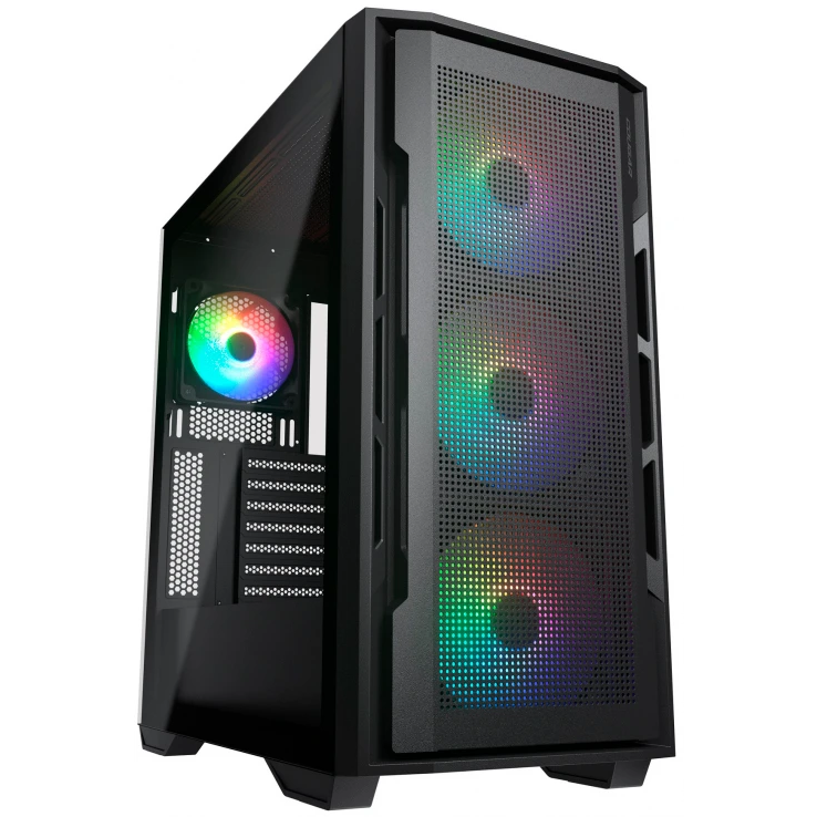 ..... Корпус Cougar Uniface X RGB Black (0111), Б/У, без вентиляторов - фото 8