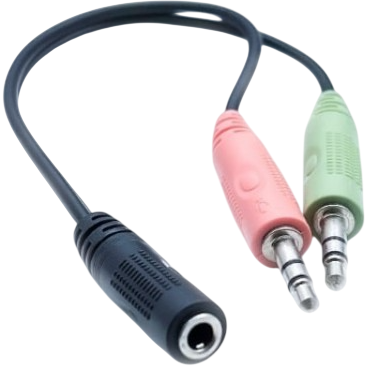 Разветвитель 3.5 Jack (F) - 2x 3.5 Jack (M), 0.22м, KS-IS KS-828
