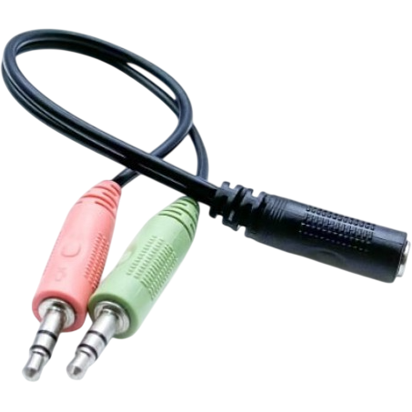 Разветвитель 3.5 Jack (F) - 2x 3.5 Jack (M), 0.22м, KS-IS KS-828 - фото 2