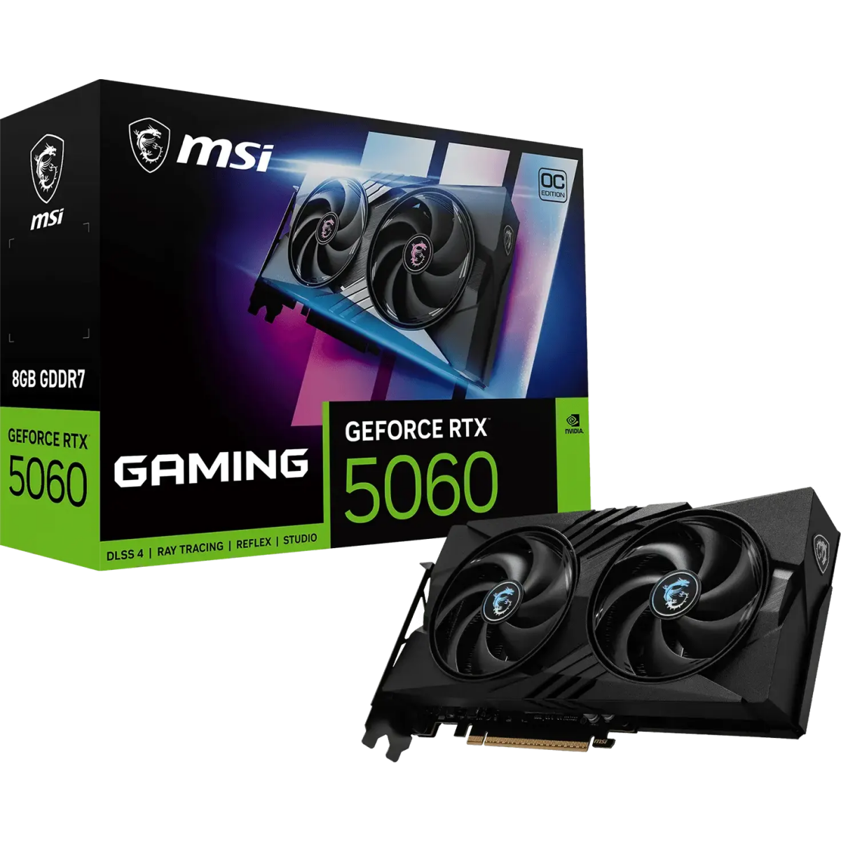 Видеокарта NVIDIA GeForce RTX 5060 MSI OC 8GB (RTX 5060 8G GAMING OC V1) - фото 5