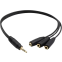 Разветвитель 3.5 Jack (M) - 3x 3.5 Jack (F), 0.22м, KS-IS KS-828A