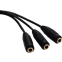 Разветвитель 3.5 Jack (M) - 3x 3.5 Jack (F), 0.22м, KS-IS KS-828A - фото 3