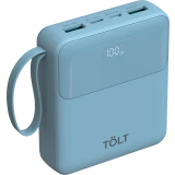 Внешний аккумулятор TOLT LT-LI10S Light Blue