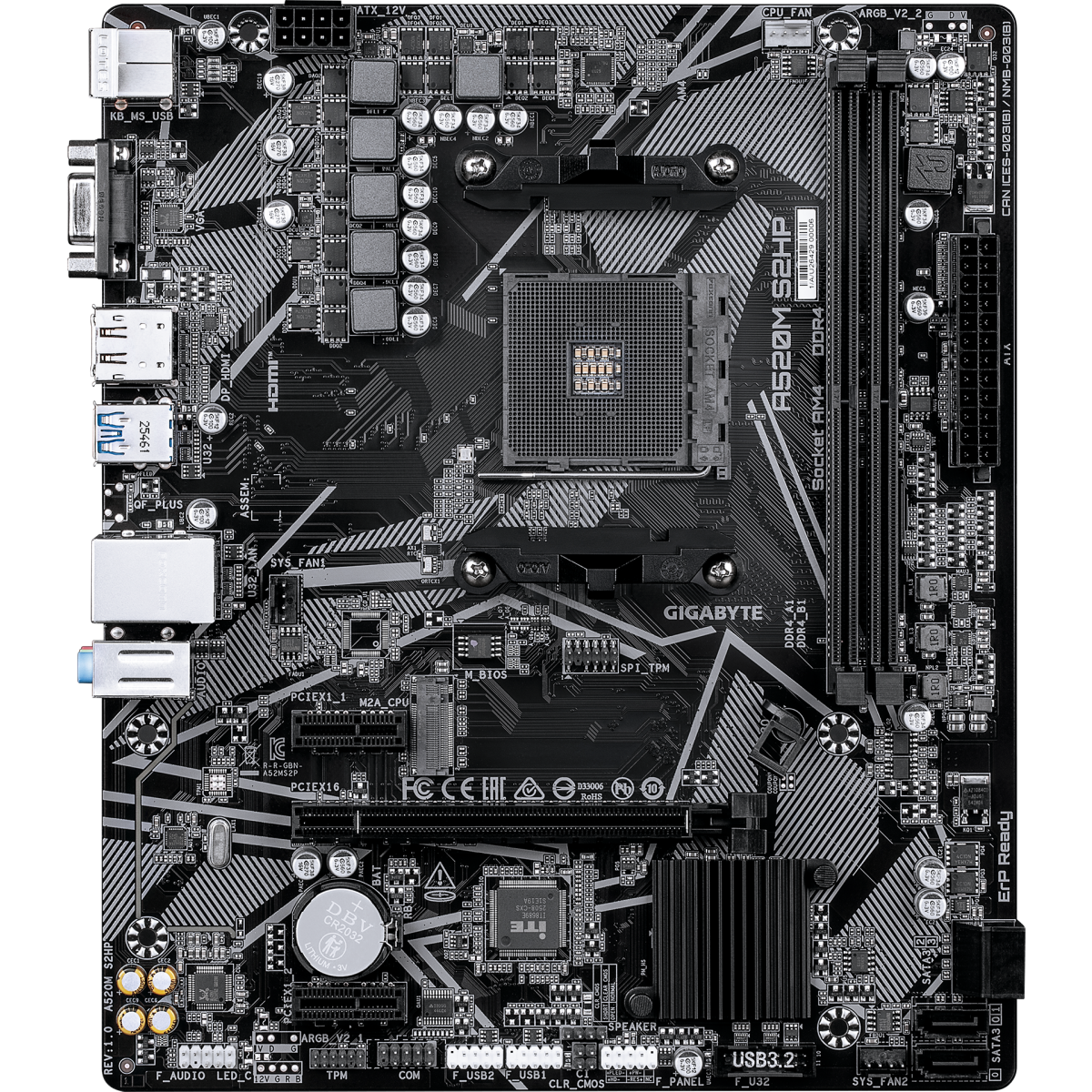 Материнская плата Gigabyte A520M S2HP