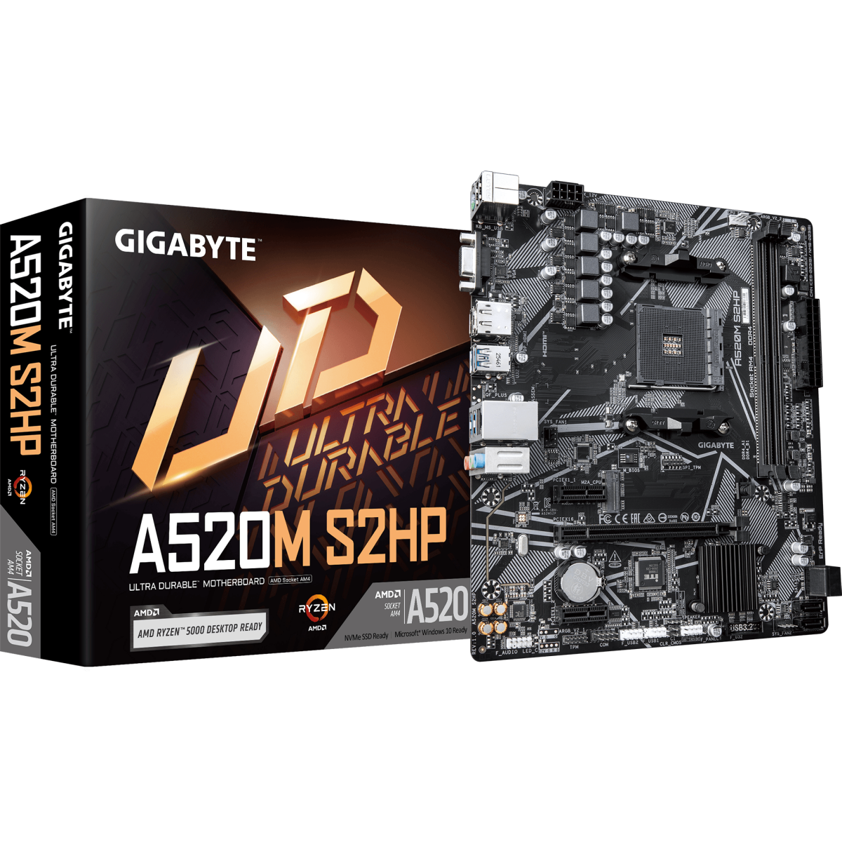 Материнская плата Gigabyte A520M S2HP - фото 4