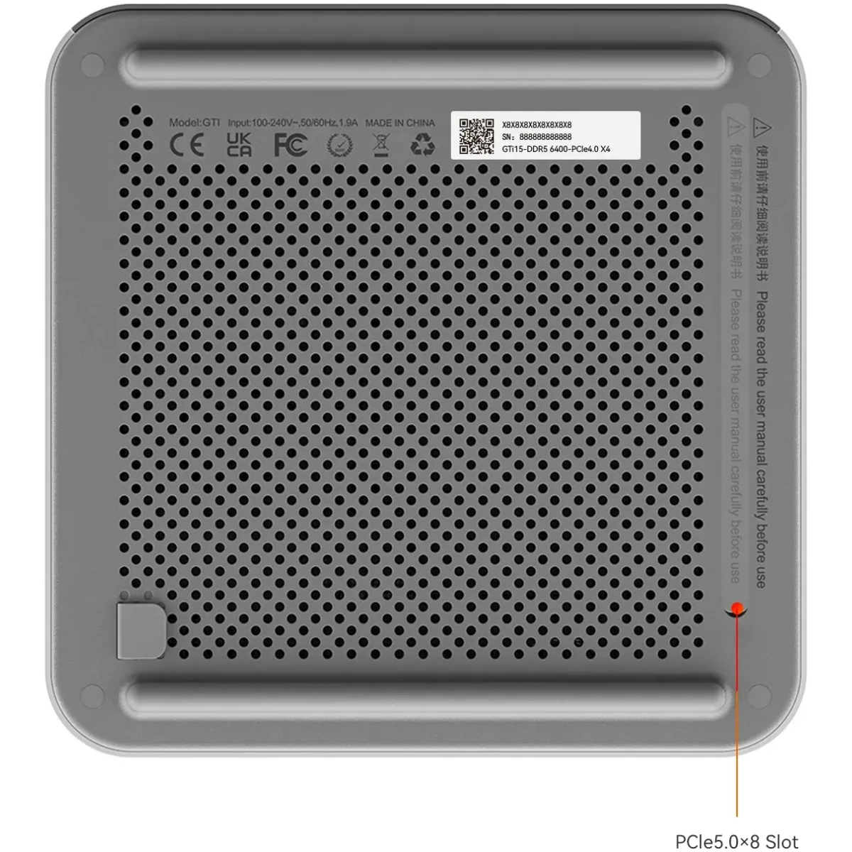 Мини ПК Beelink GTi15 Frost Silver (285H/96GB/2TB/NoOS) - GTi15/285H/96GB/2TB/NoOS - фото 4