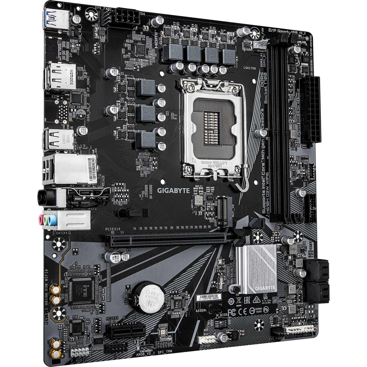 Материнская плата Gigabyte H610M D3W WIFI6 - фото 2