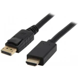 Кабель DisplayPort (M) - HDMI (M), 1.8м, KS-IS KS-385-1.8