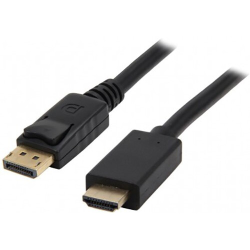 Кабель DisplayPort (M) - HDMI (M), 1.8м, KS-IS KS-385-1.8