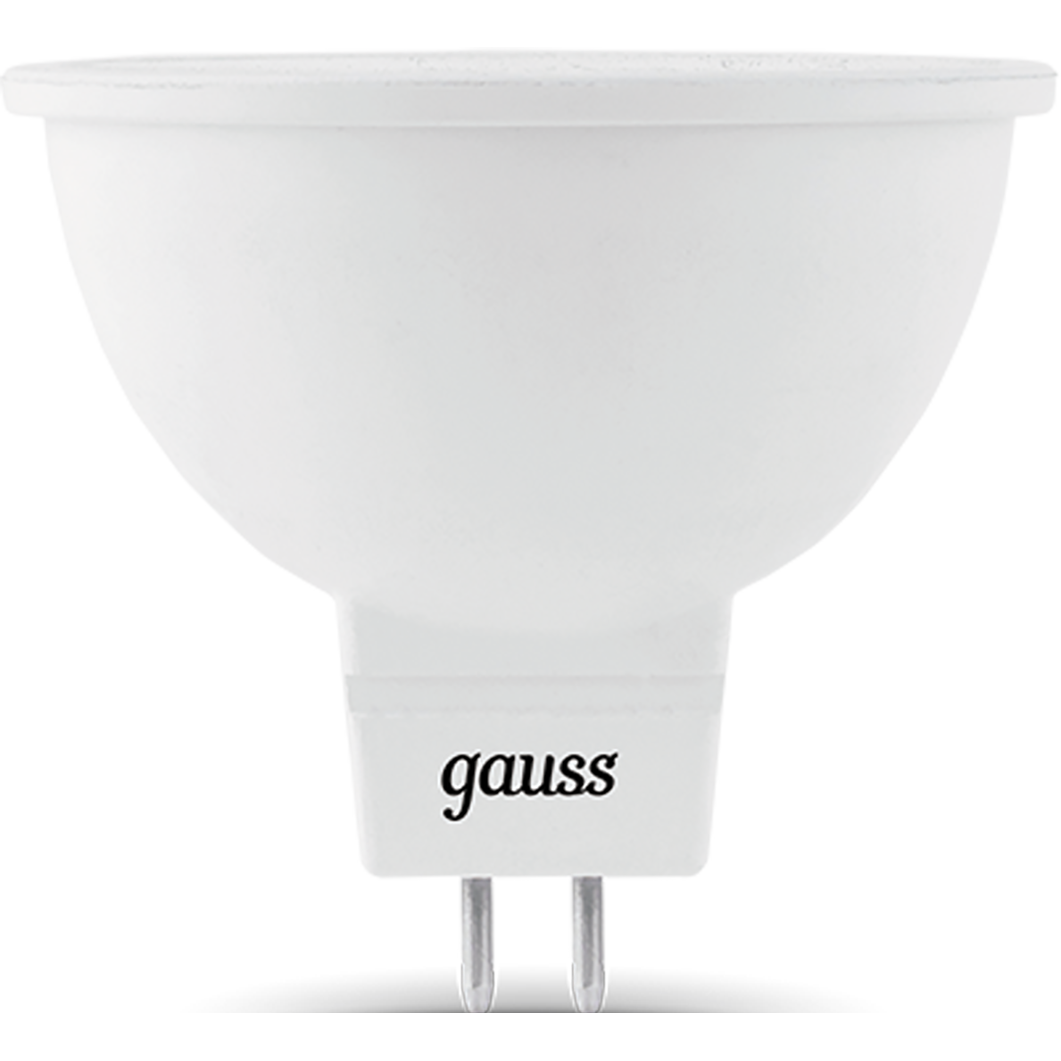 Светодиодная лампочка Gauss MR16 2700K (5 Вт, GU5.3) 10 шт. - 201505105