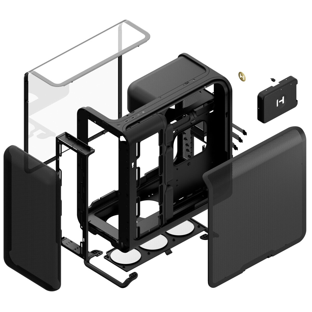 Корпус HYTE X50 Pitch Black - CS-HYTE-X50G-BB - фото 9