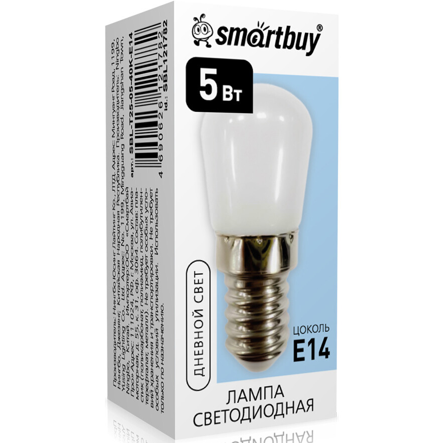 Светодиодная лампочка SmartBuy SBL-T25-05-40K-E14 (5 Вт, E14) - фото 2