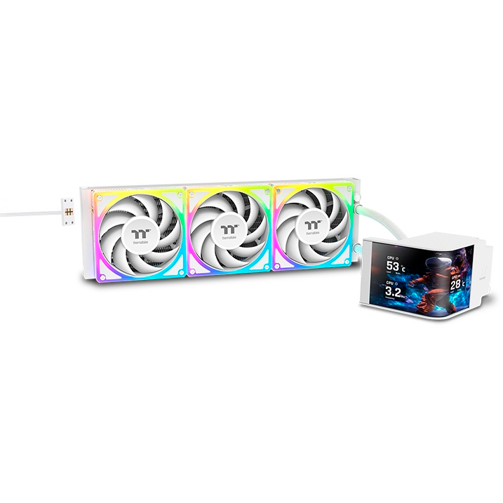 Система жидкостного охлаждения Thermaltake MAGCurve 360 Ultra ARGB Snow - CL-W454-PL12SW-A
