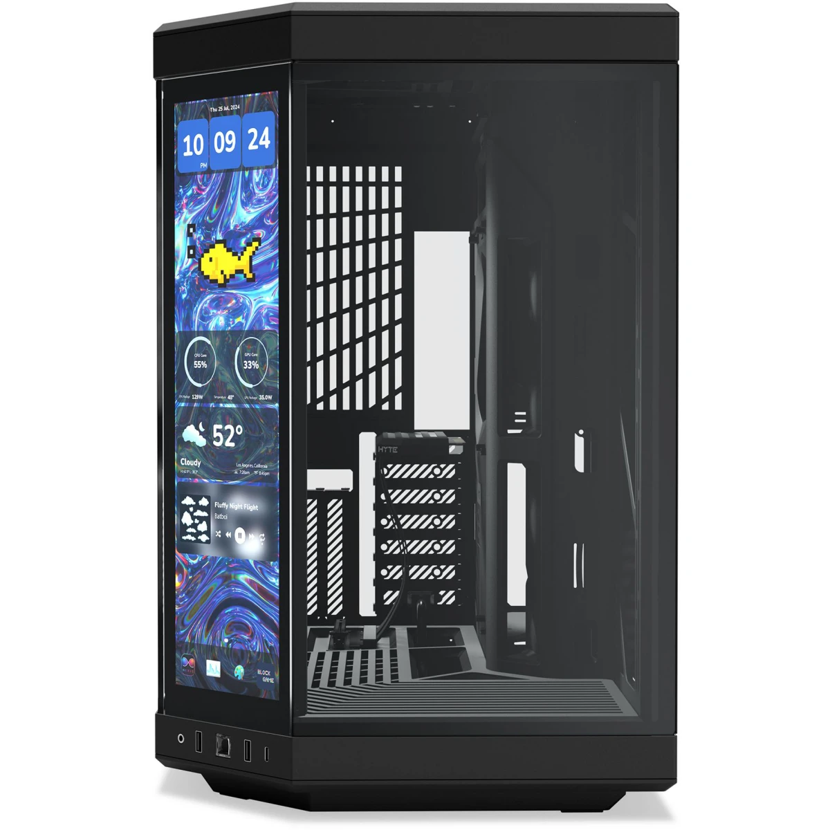 Корпус HYTE Y70 Touch Infinite Pitch Black - CS-HYTE-Y70TTI-BB - фото 2