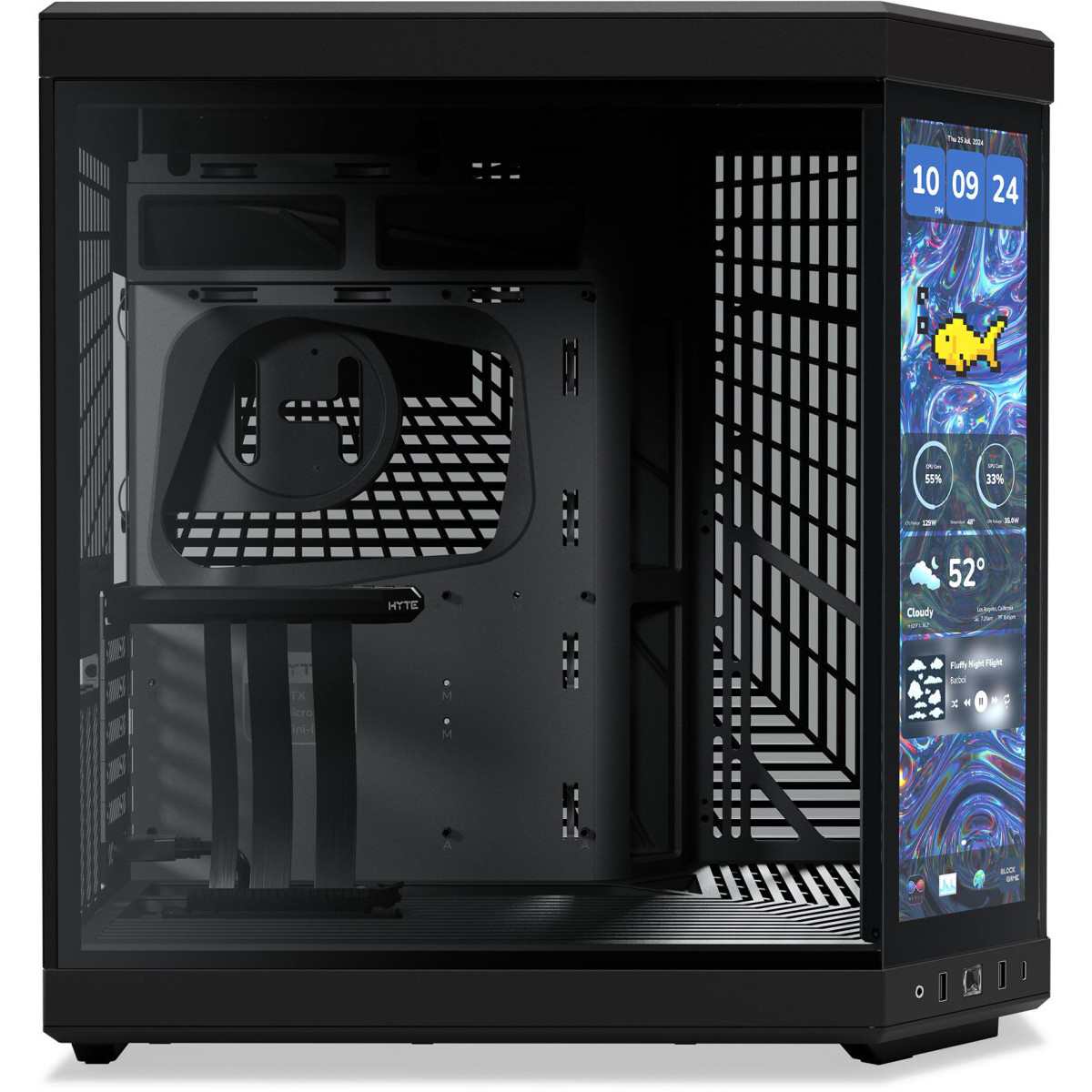 Корпус HYTE Y70 Touch Infinite Pitch Black - CS-HYTE-Y70TTI-BB - фото 3