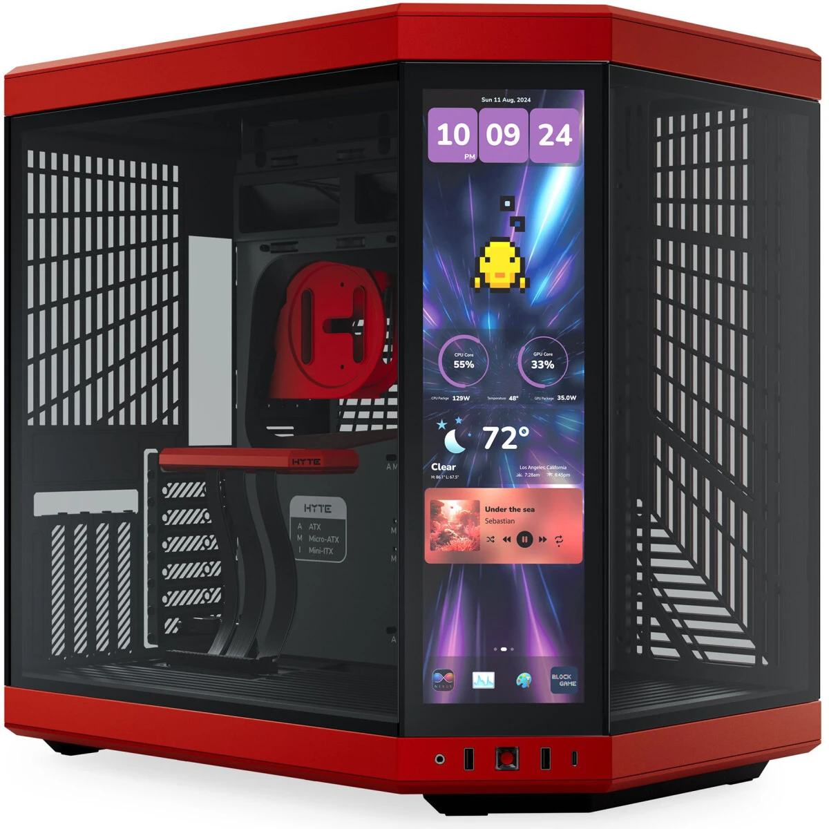 Корпус HYTE Y70 Touch Infinite Black Cherry - CS-HYTE-Y70TTI-RB