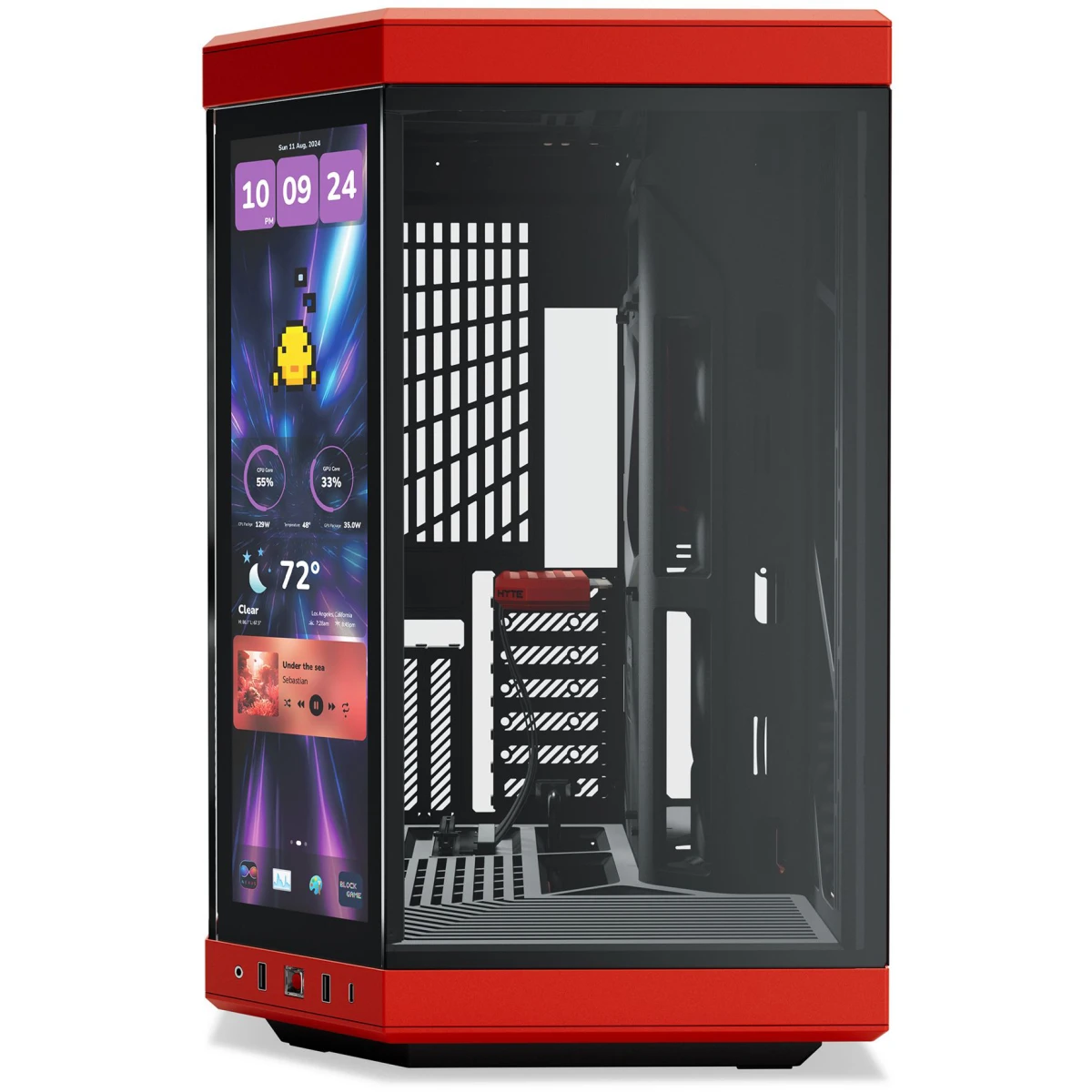 Корпус HYTE Y70 Touch Infinite Black Cherry - CS-HYTE-Y70TTI-RB - фото 2