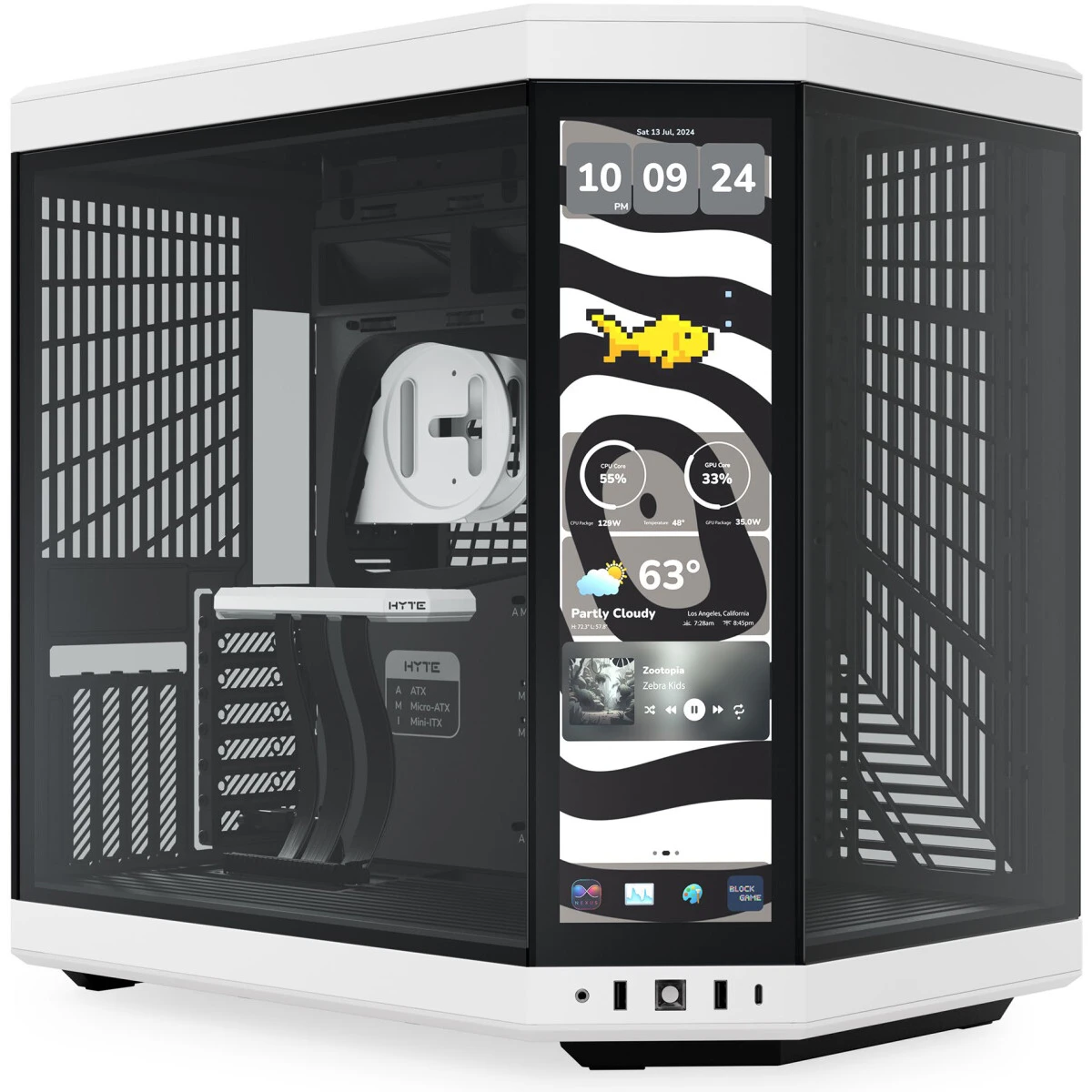 Корпус HYTE Y70 Touch Infinite Panda - CS-HYTE-Y70TTI-WB