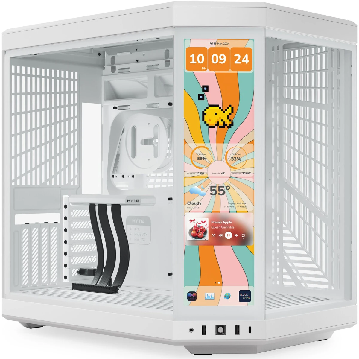 Корпус HYTE Y70 Touch Infinite White Snow - CS-HYTE-Y70TTI-WW